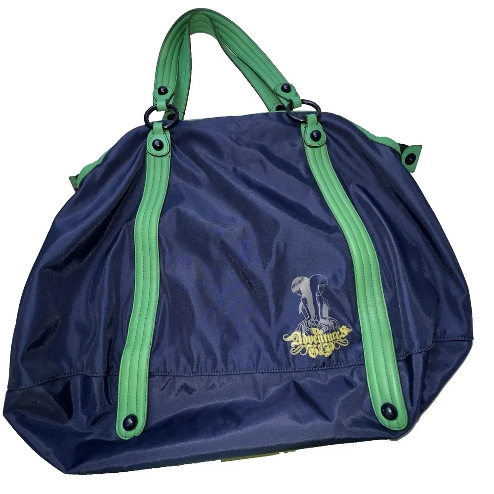 Juicy Couture Her Majesty  Nylon Tote Handbag Adventures of G&P Y2K VTG